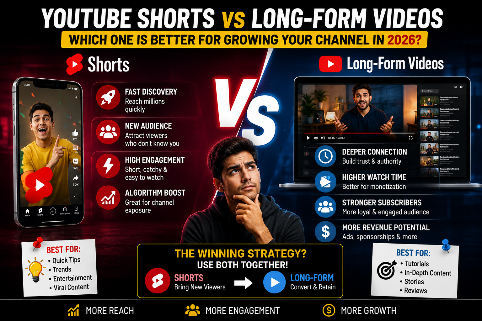 YouTube Shorts vs Long-Form Videos: Which One Is Better for Growing Your Channel in 2026?